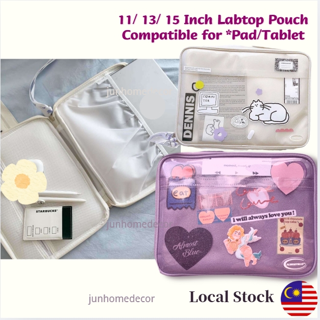 Cute Laptop Bag 11/13/15 inch Ita Bag Beg Laptop Storage Bag Liner Bag Tablet Pouch Korean ins 痛包 Beg Ita