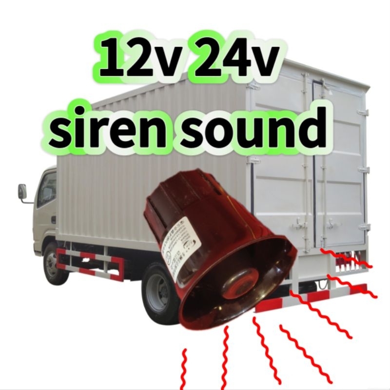 SUARA UNDUR KERETA LORI BUNYI AMARAN 12v 24v siren reverse signal sound Waterproof Horn Safety Backup Alarm Warning Buze