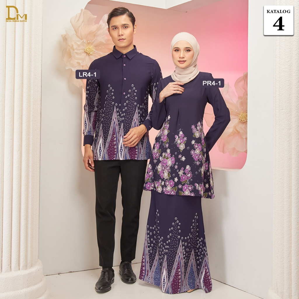 Desa Murni Batik - Baju Sedondon Kurung Batik Airis & Kemeja Batik Luxe 1.0 (Swiss Crepe) - Katalog 4