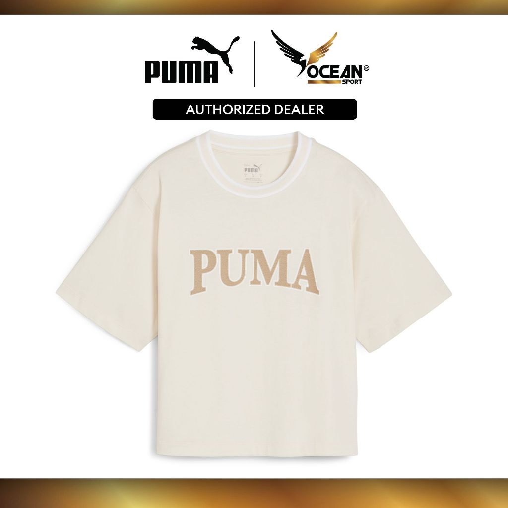 PUMA SQUAD Women's Graphic Tee Alpine Snow Shirt 67790387