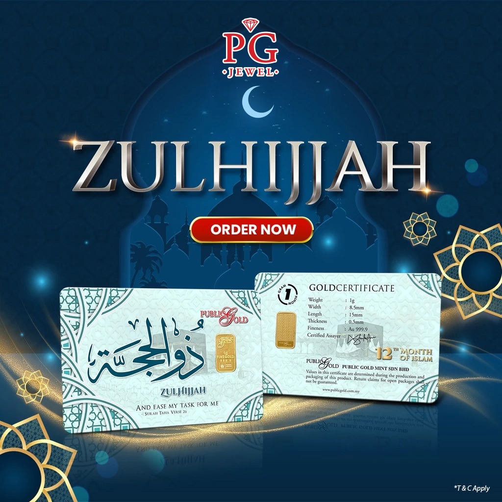 Public Gold Bullion Bar 1g (Au 999.9) - Zulhijjah