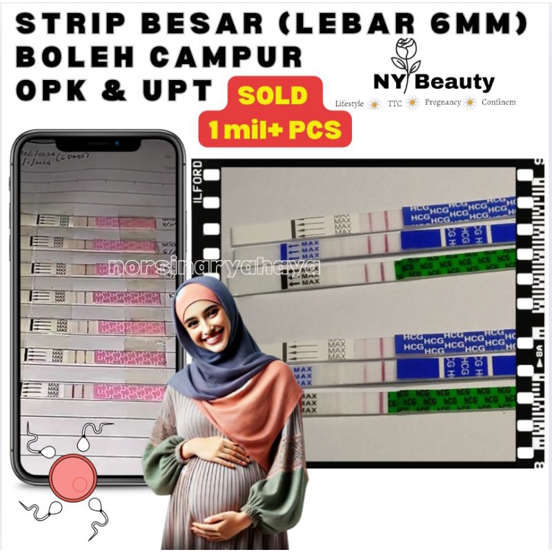 [ STRIP PREMIUM ] LH Ovulation dan HCG Pregnancy Test Strip OPK UPT