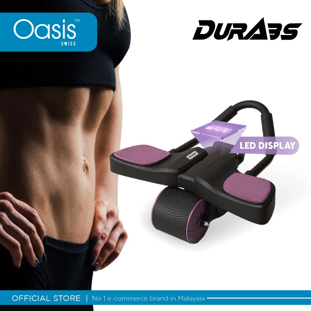 Durabs Abs Roller Abdominal Wheel - Auto Rebound Abs Training & Fitness 健腹輪 腹肌轮 Senaman Roller Perut