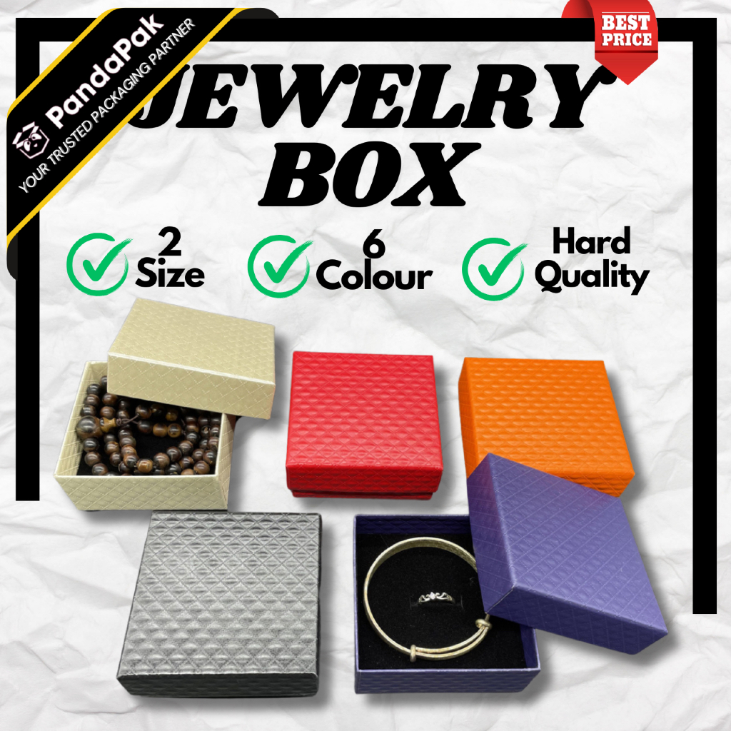 PANDAPAK Jewellery Box Ring Box Kotak Cincin Necklace Box Jewellery Box Bracelet Box Earring Box