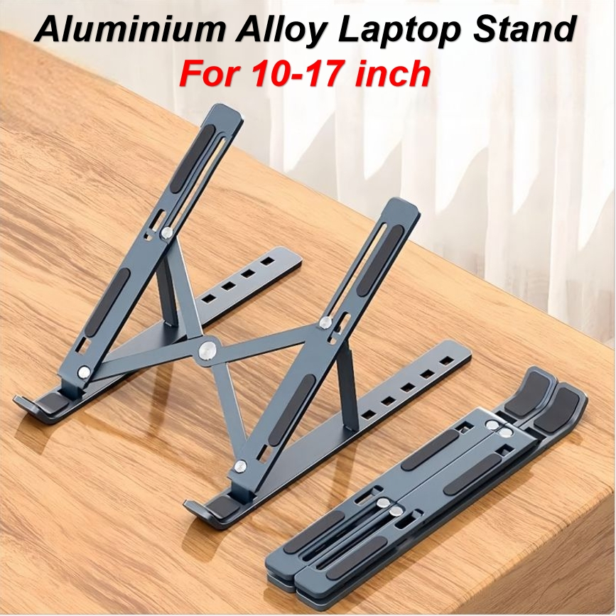 Laptop Stand Aluminum Alloy Foldable Portable Laptop Heighten Laptop Holder Bracket Notebook Stand