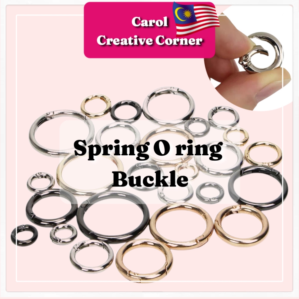 1pc Open O Ring Spring Buckle Gantung Kunci O Ring Key Ring Handbag Bag Accessories DIY Hooks Chain