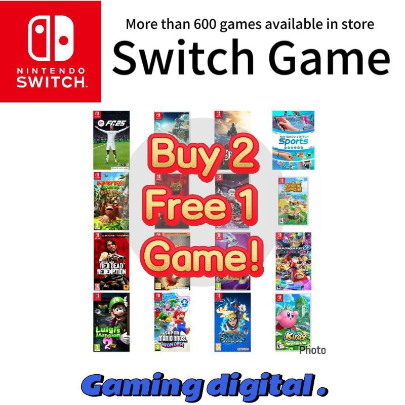 【Nintendo Switch New Game】Nintendo switch digital download game / switch cheap game/ switch game murah / NS Switch Game