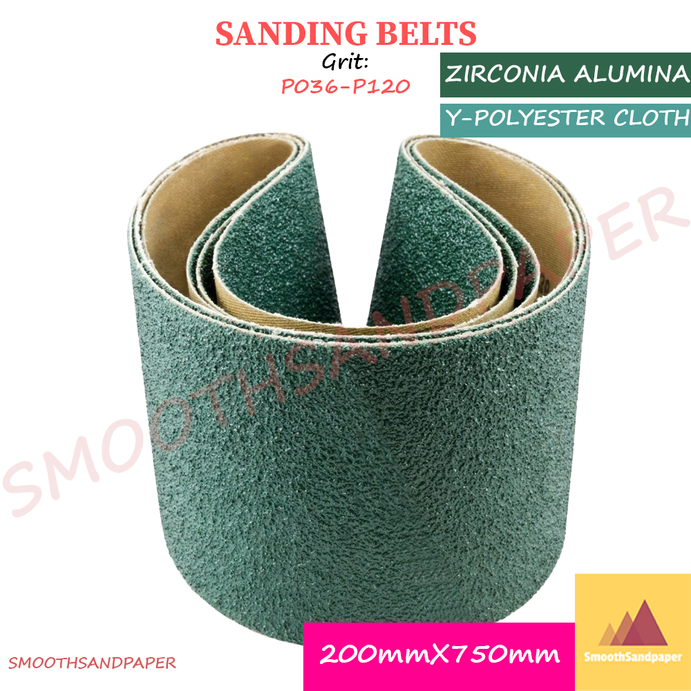 200X750mm Y-Cloth Sanding Belts / Zirconia Alumina 地板抛光打磨 硬布锆刚玉砂带