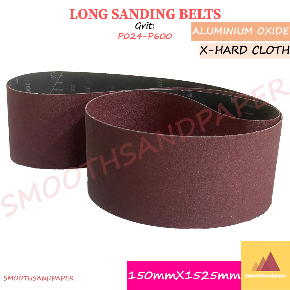 150X1525mm X-Hard Cloth Sanding Belts / Aluminium Oxide 金属不锈钢打磨 硬布氧化铝长砂带