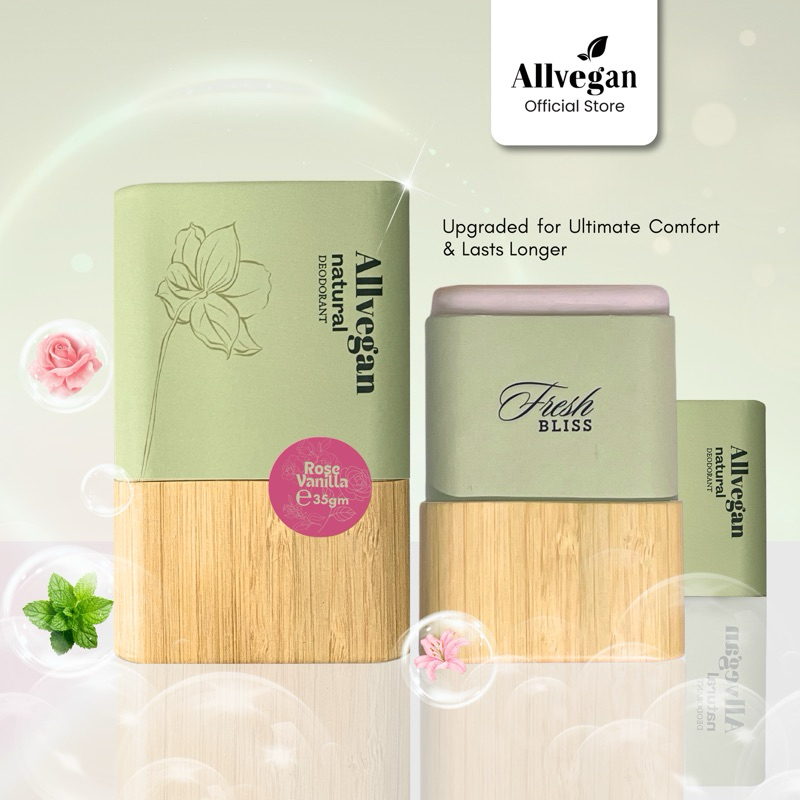 ALLVEGAN Natural Deodorant Stick gentle & safe for sensitive skin & kids Natural Deodorant Stick Deodoran Natural 狐臭