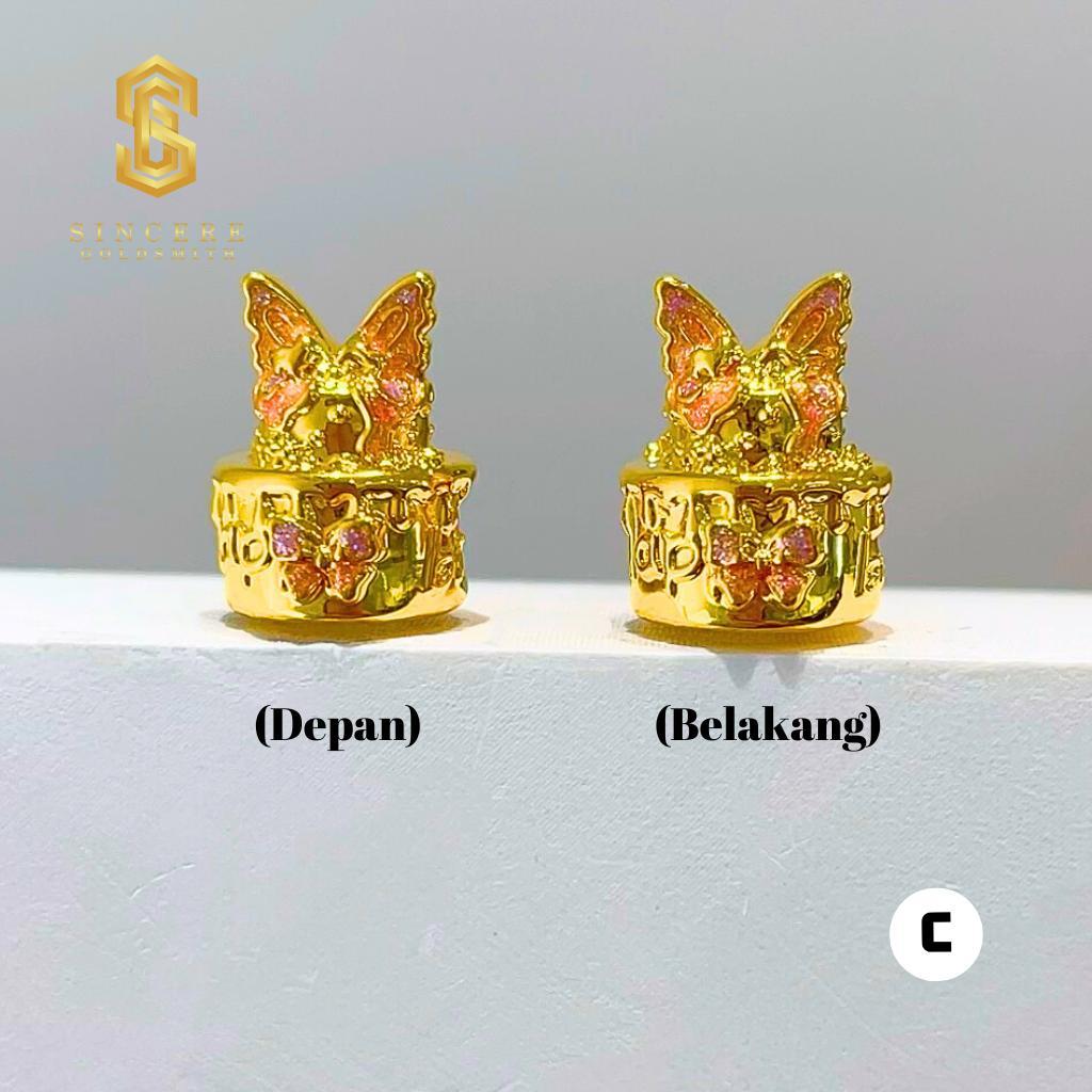 Sincere Store 3L Emas 916 Bead Birthday Cake | 916 Gold Bead | Original Emas 916