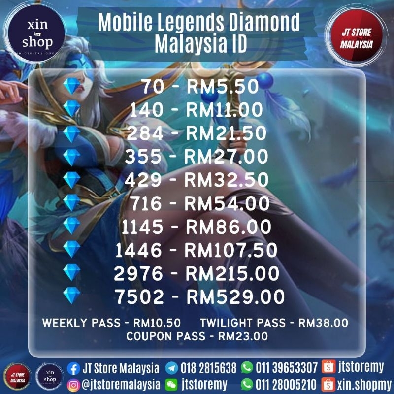 JOKI | MLBB Rank Boost | Pack A | DM | MURAH | PC Game