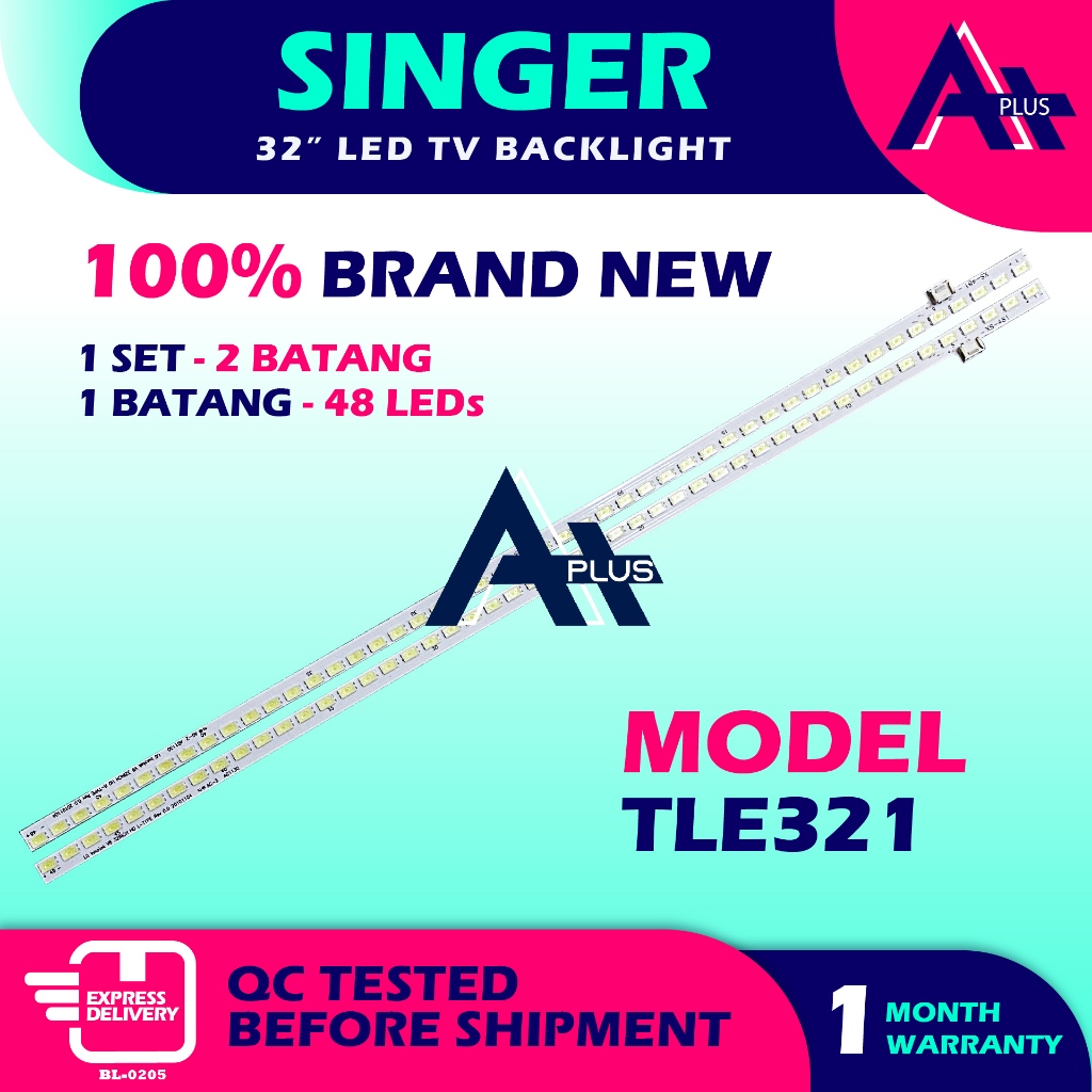 TLE321 SINGER 32" LED TV Backlight 32 INCH Lampu TV singer TLE-321 TLE 321