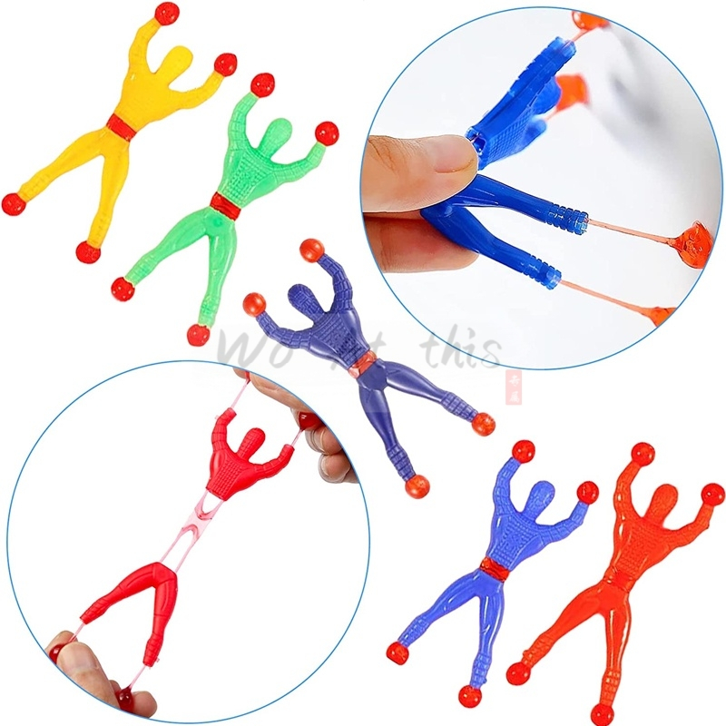 Sticky Stretchy Elastic Climbing Spider Man Fun Stretchy Toy Wall for Kids kanak budak Hadiah budak