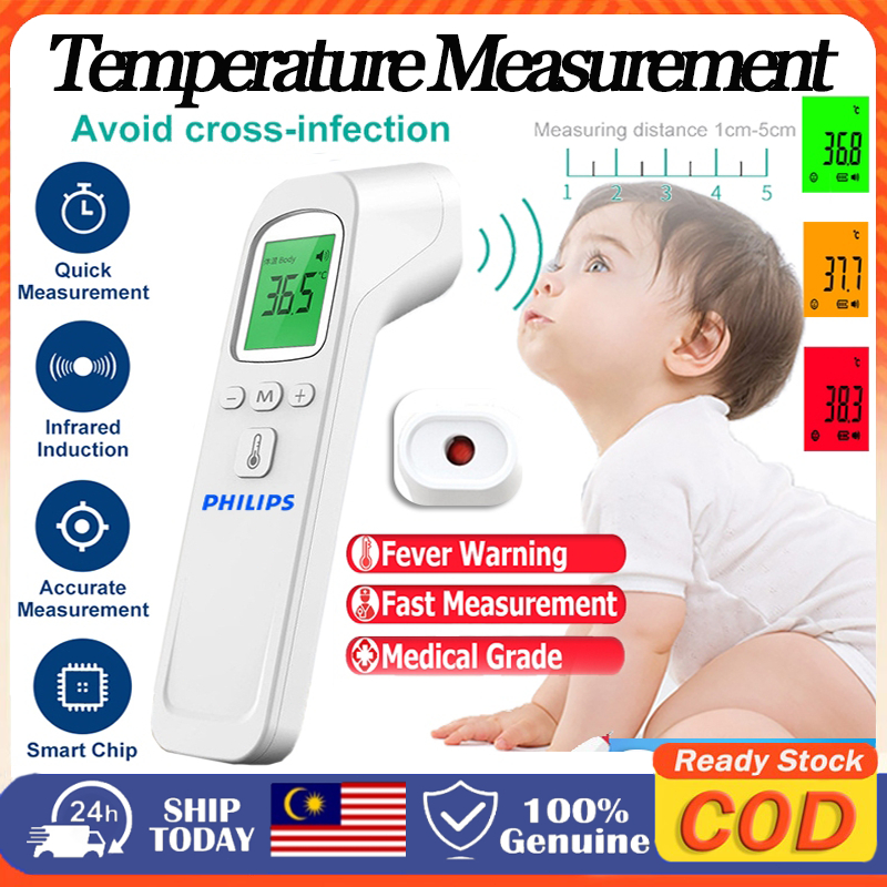 Digital Thermometer For Adults No Touch Forehead Thermometer For Baby 2 In 1 Body Surface Mode Infrared Thermometer