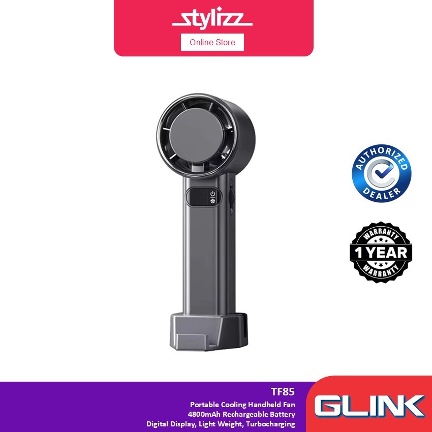 GLINK TF85 PORTABLE HANDHELD TURBOFAN - LIGHTWEIGHT, DIGITAL DISPLAY,4800MAH,SUPERCONDUCTIVE COOLING