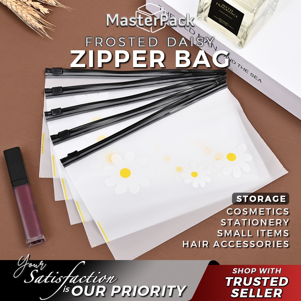 1 PCS Zipper bag frosted Cosmeti storage Gift Bag Socks/Panties//Hair Accessories packaging zip closure pouch bag