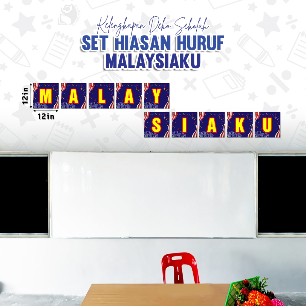 1 DAY SHIP SET HIASAN PATRIOTIK - MALAYSIAKU / DEKORASI MALAYSIA MERDEKA / INDEPENDENCE DAY / TARPAULIN TEBAL 380 GSM
