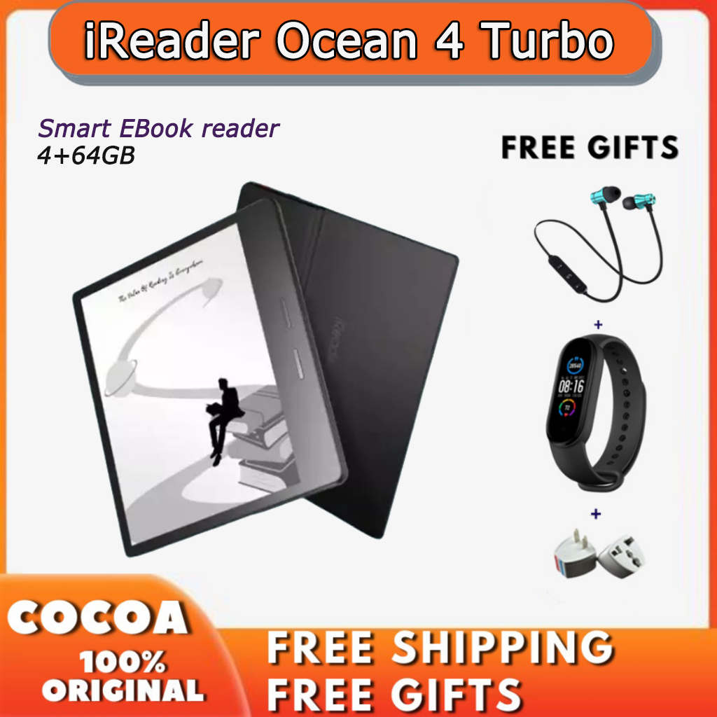 iReader Ocean 4 Turbo Smart EBook reader 7-inch Ink Screen 4GB+64GB/Display 2.0 Page Turning Smooth AI Audiobook Ereader
