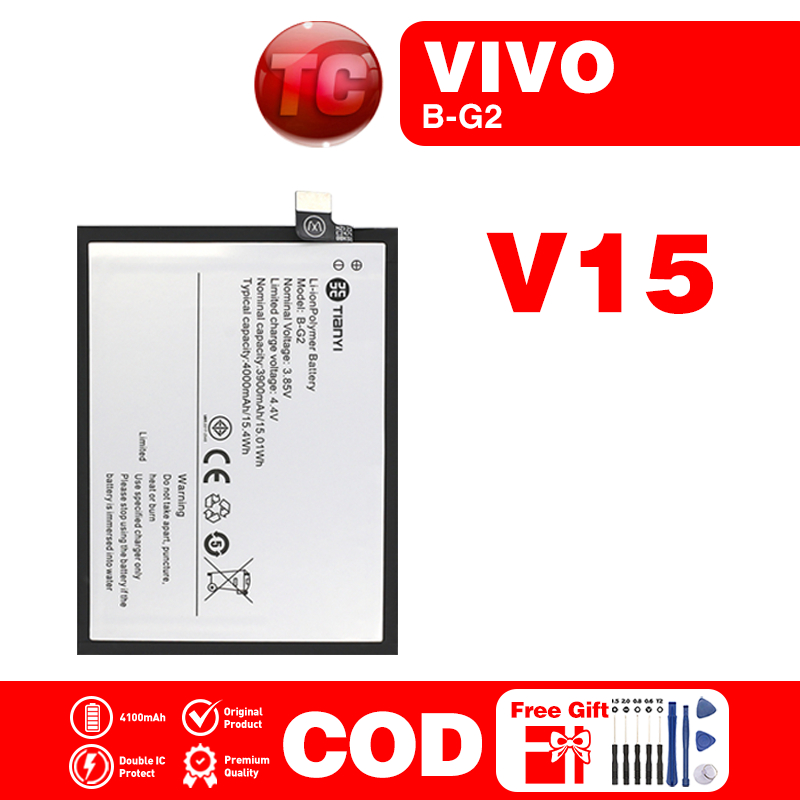 Battery Bateri Compatible For VIVO V15  B-G2  4000mAh