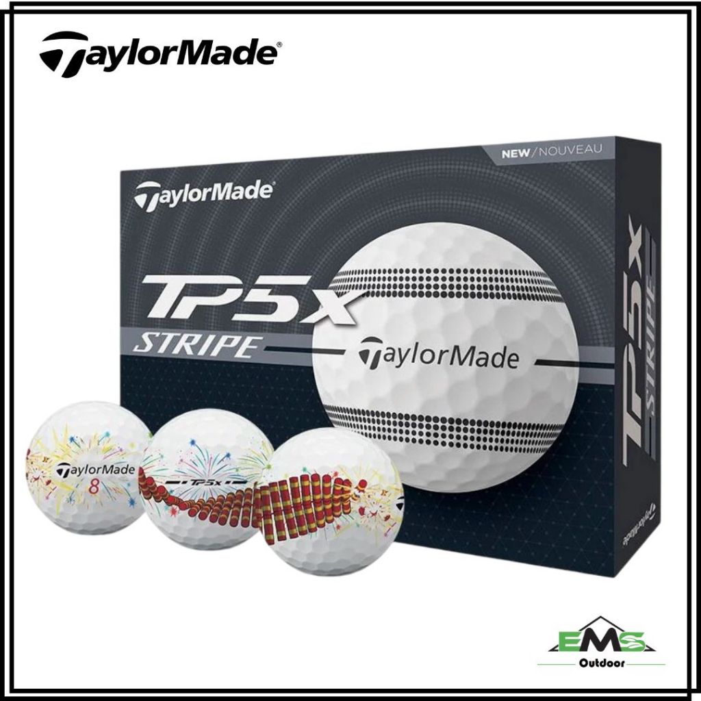 TAYLORMADE TP5x Stripe Firecracker Limited Edition (2025) Golf Ball