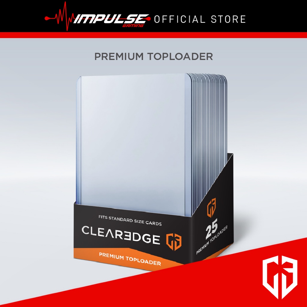 ClearEdge Premium TCG Toploader Card Sleeves (25/pcs) for Pokemon, Digimon, Magic, Vanguard, Yugioh TCG