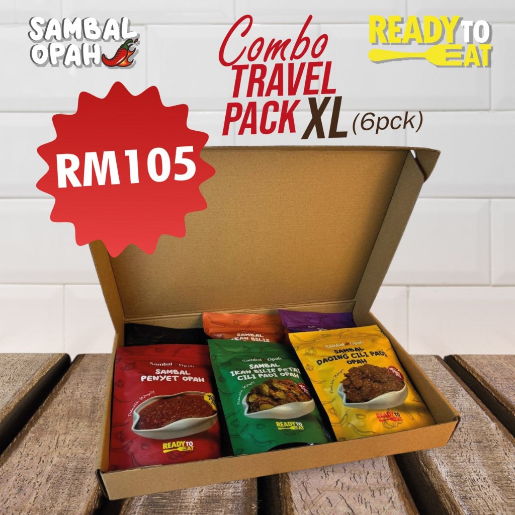 Combo Sambal Opah by Masmira | Sambal Nyet | Sambal Ready To Eat | Sambal Padu | Sambal Nyet