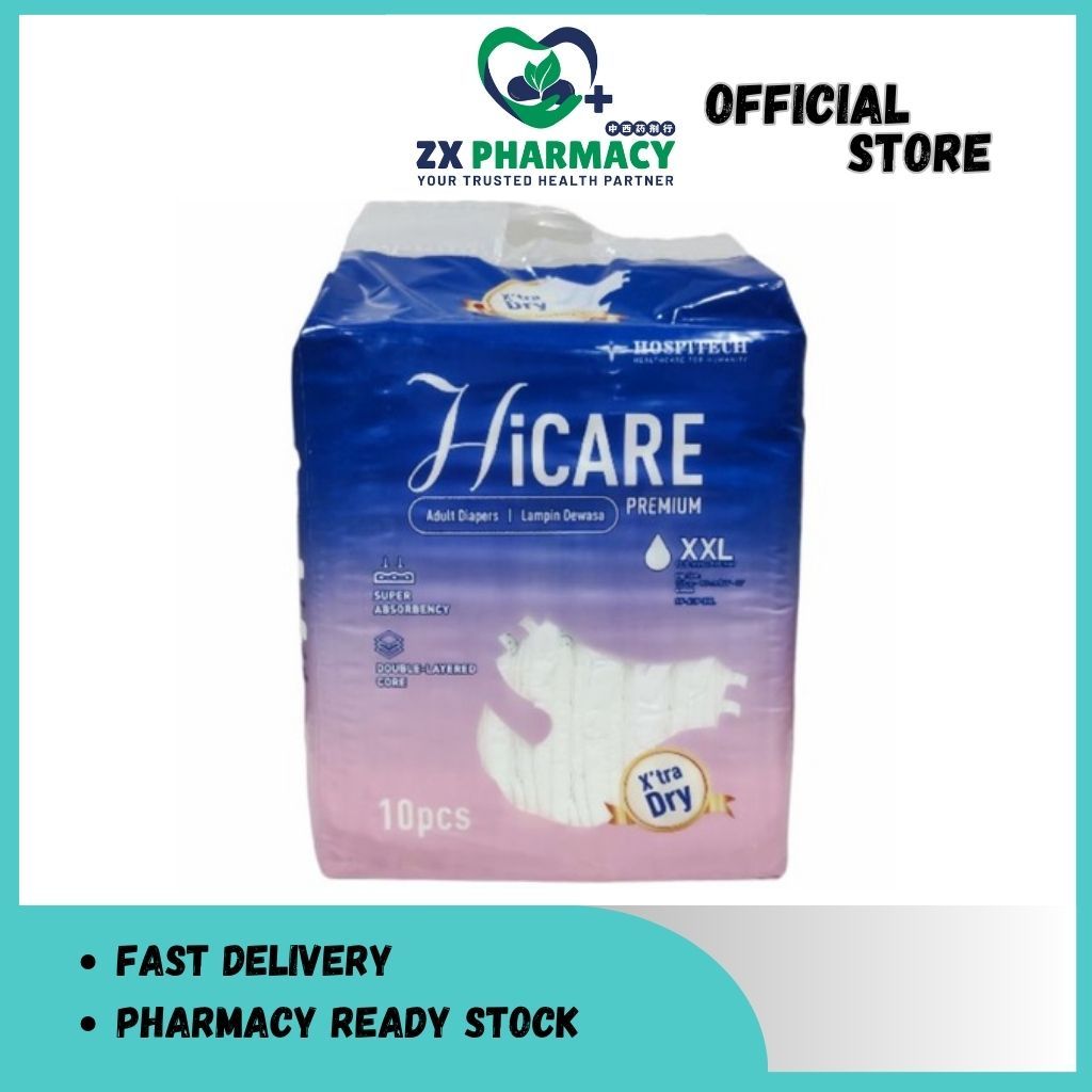 HiCare Adult Diapers Premium XXL 10'S
