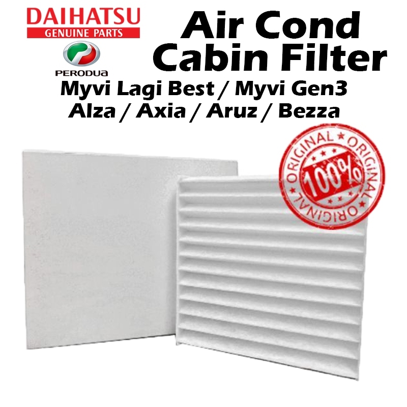 Perodua/Daihatsu Myvi Gen3/Lagi Best, Alza, Axia, Aruz, Bezza Cabin Air Cond Filter Penapis Kabin