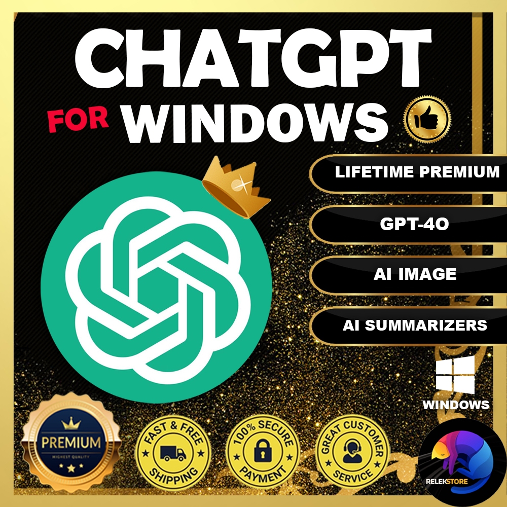 ChatGPT for PC & Laptop | Windows AI Assistant GPT-4o | Smart Writer & Helper | Lifetime Use