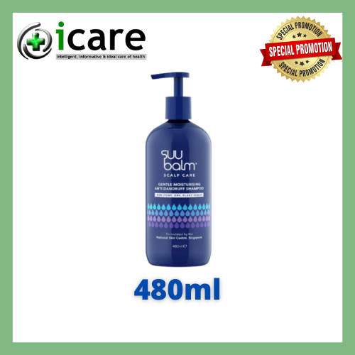SUU BALM SCALP CARE GENTLE MOISTURISING ANTI DANDRUFF SHAMPOO 480ML ( EXP DATE : 11/2026 )