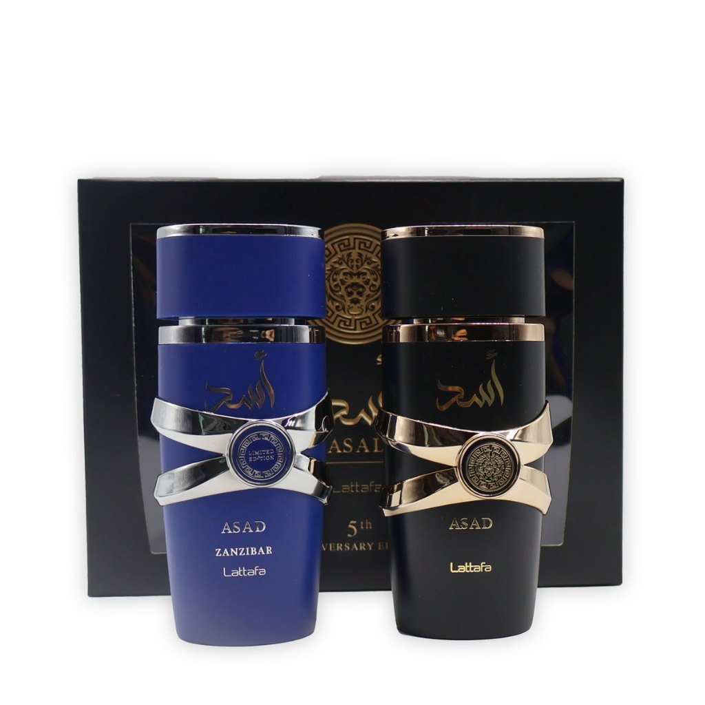 LATTAFA ASAD & ASAD ZANZIBAR 5TH ANNIVERSARY EDITION GIFT SET MINYAK WANGI TAHAN LAMA FOR MEN