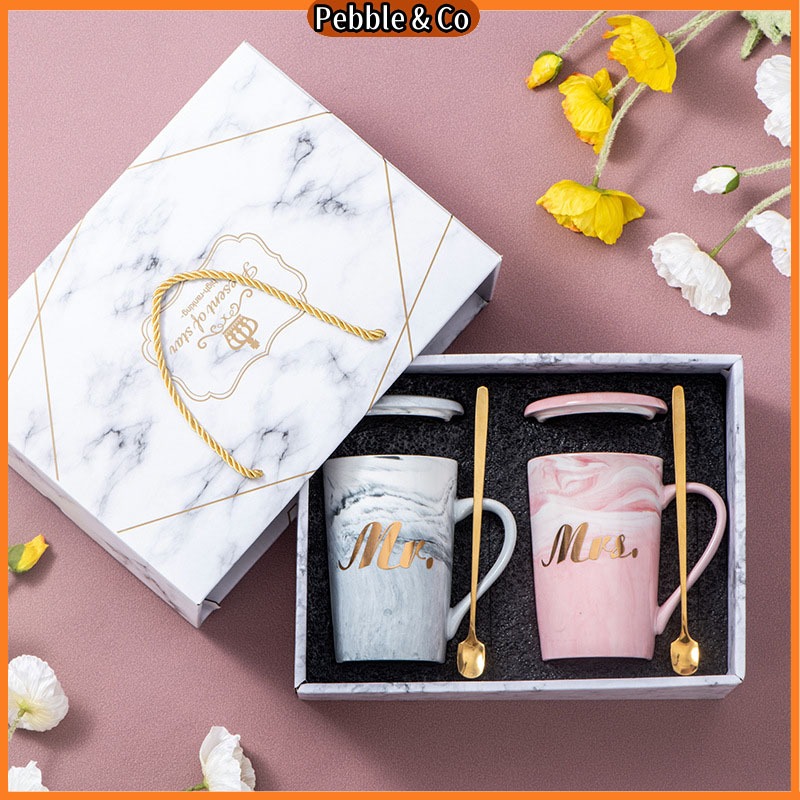 Coffee Mugs Gift Sets Wedding Gifts Couple Mugs Marble Mugs Gift Mugs Boxes Birthday Gifts 马克杯 咖啡杯