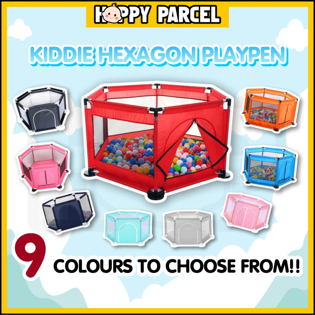 Sangkar Baby Playpen Hexagon Playground Kid Indoor Playpen Baby Play Fence Pagar Baby Safety Kandang Baby Fence 圍欄兒童围栏