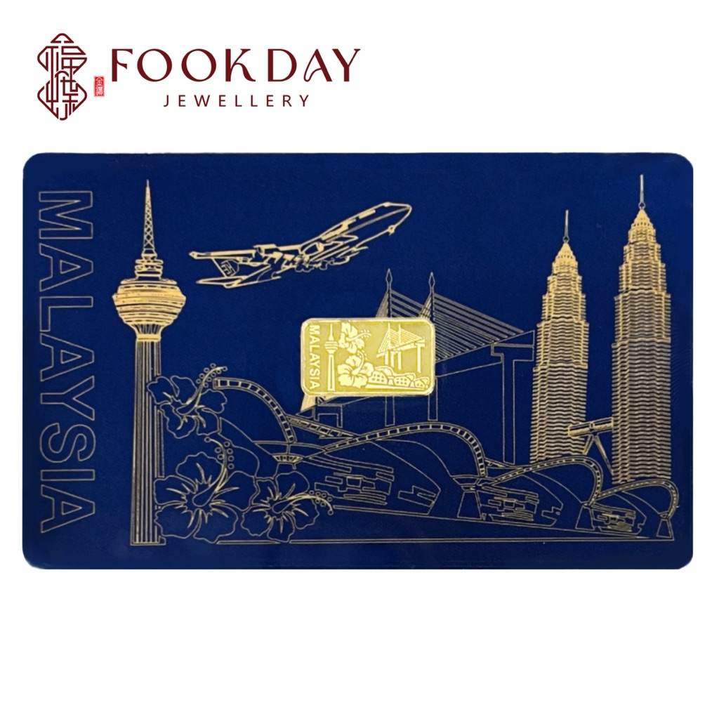 FOOKDAY 999.9 足金马来西亚SILK金条 Gold 999.9 Malaysia SILK Gold Bar 0.25g / 0.5g&hellip;