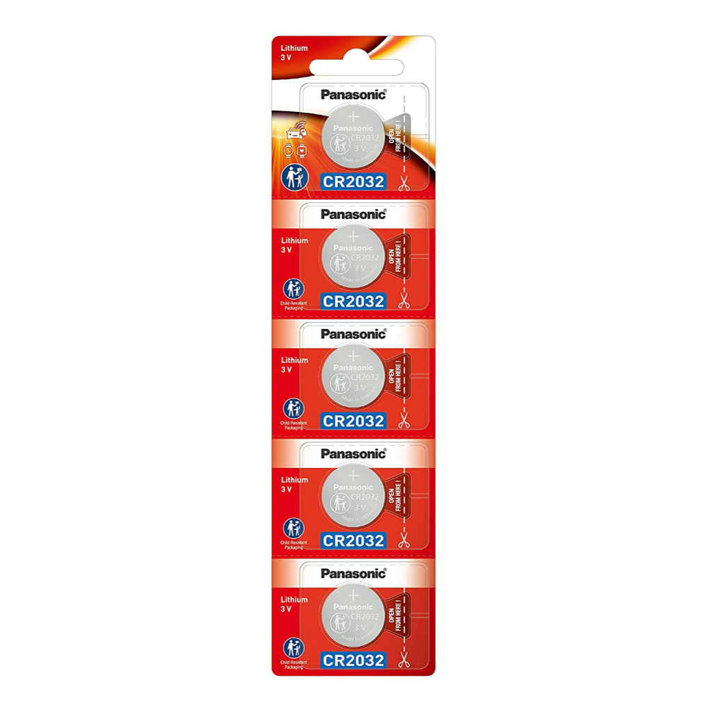 Panasonic Lithium Coin Cell Battery Alarm 3V (CR2032 / CR2025 / CR2016 / CR1632 / CR1620 / CR1616 / CR1220 / 27A / 23A)