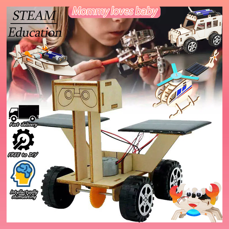 DIY Solar Car Exploration Vehicle Hand-assembled Model Pediatric Science and Technology Production