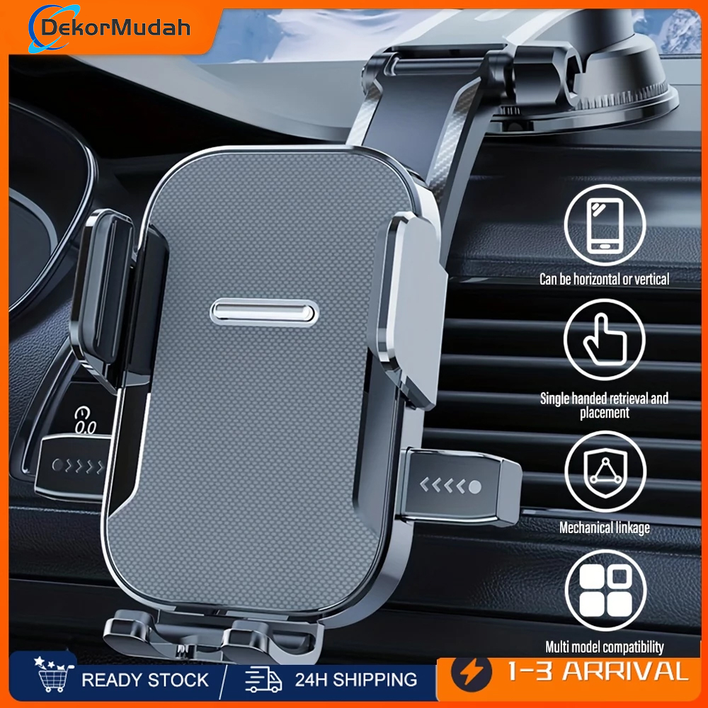 【In Stock】Car Phone Holder Super Strong 360° Rotatable Strong Suction Shockproof Car Phone Stand Phone Car Holder