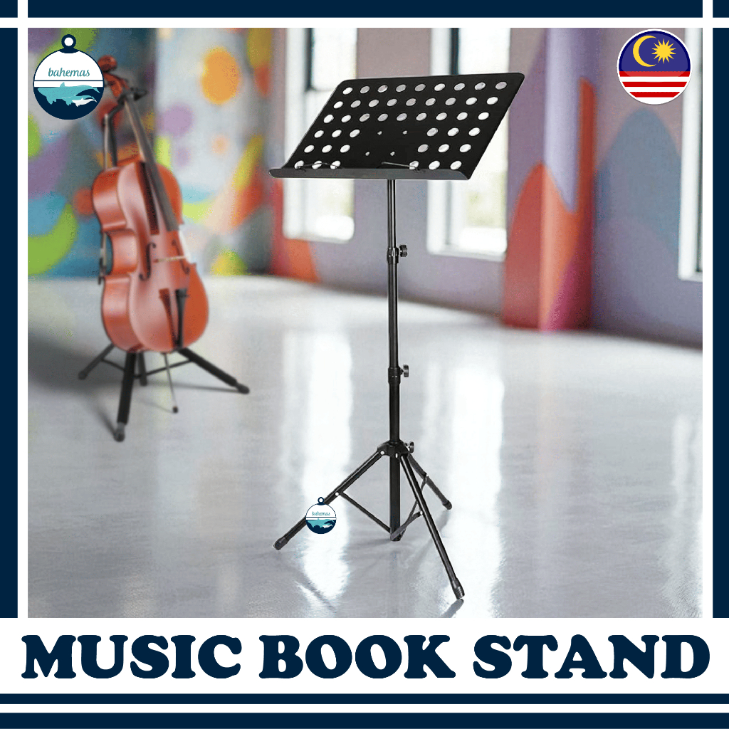 Music Book Stand for Musician Conductor Quran Violin Guitar Tablet Adjustable Music Menu Sheet Stand