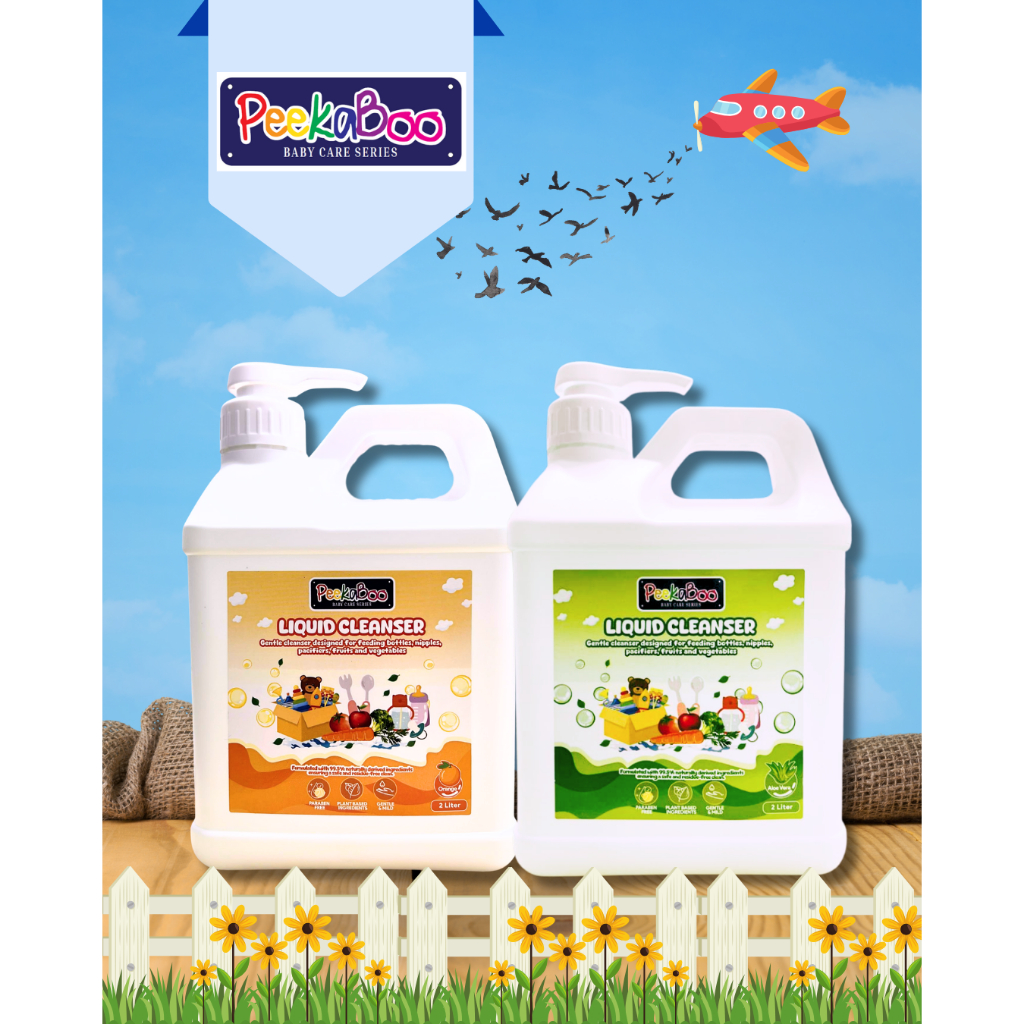 PeekaBoo Baby Bottle Cleansers - Fruits and Vegetables (with 2L convenient pump)