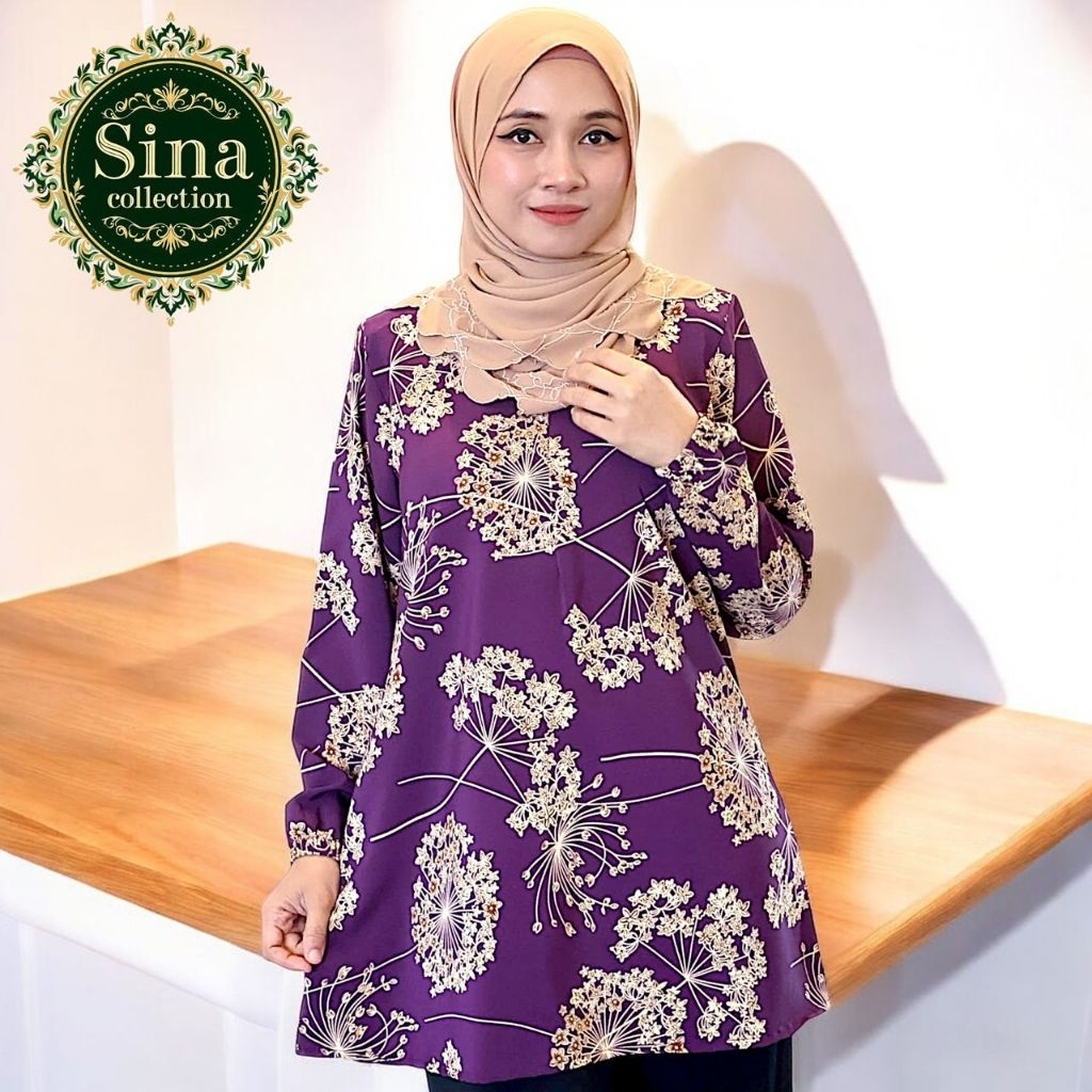 BLOUSE MUSLIMAH BATIK DESIGN TERBARU ??