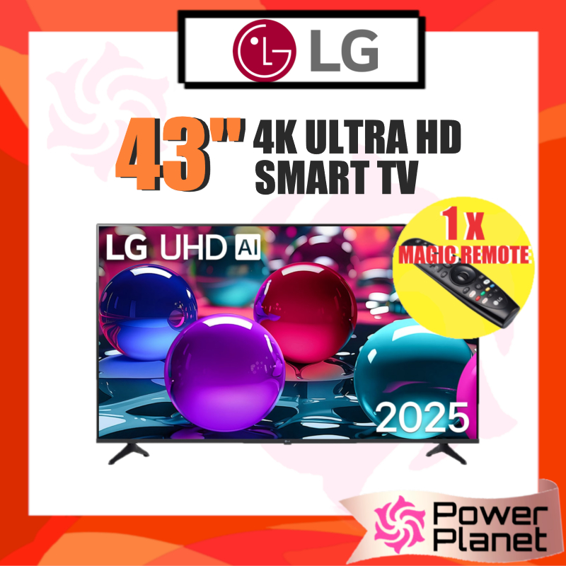 LG 43'' UA73 Series Smart 4K UHD TV 43UA7350PSB Television Ultra HD with Magic Remote