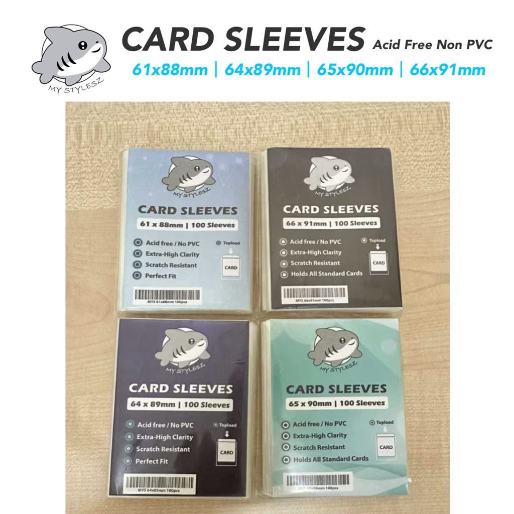 [MY STYLESZ] Card Sleeves Pokemon /MTG /One Piece /Yugioh/Vanguard/Naruto/Boboiboy/64x89mm/65x90mm/66x91mm/61x88mm