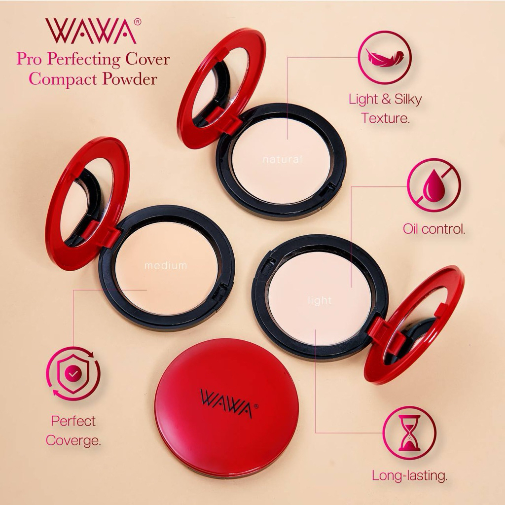 WAWA COMPACT POWDER FLAWLESS & PERFECT