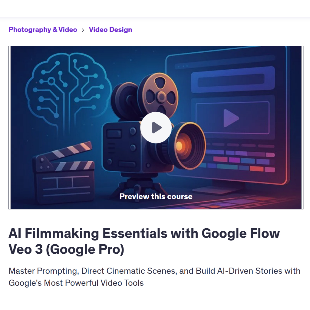 Make Ai Video Course - AI Filmmaking Essentials With Google Flow Veo 3 | Ai Video | Google Veo 3