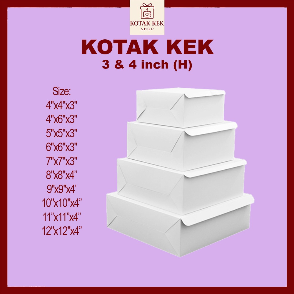 Kotak Kuih Talam Lapis Donut cheese tart Apam creampuff bomboloni Cake Box Pizza Box Kotak Kek Tapak Kuda Ivox TBF Rora