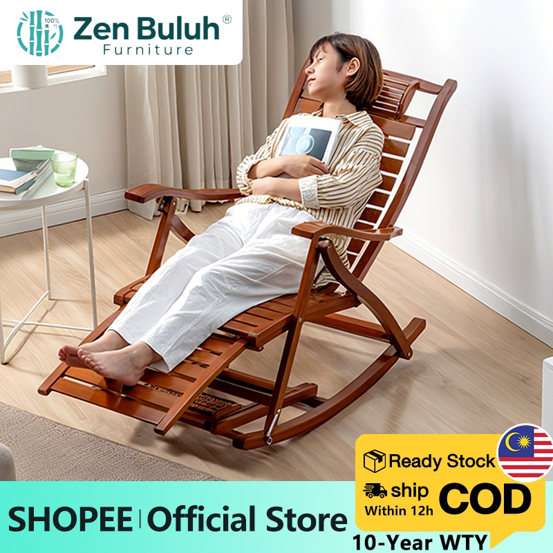 【100mboo】Rocking Chair Bamboo 130/170CM Lazy Chair Rocking Chair Adult Swing Chair 搖搖椅 懒人椅