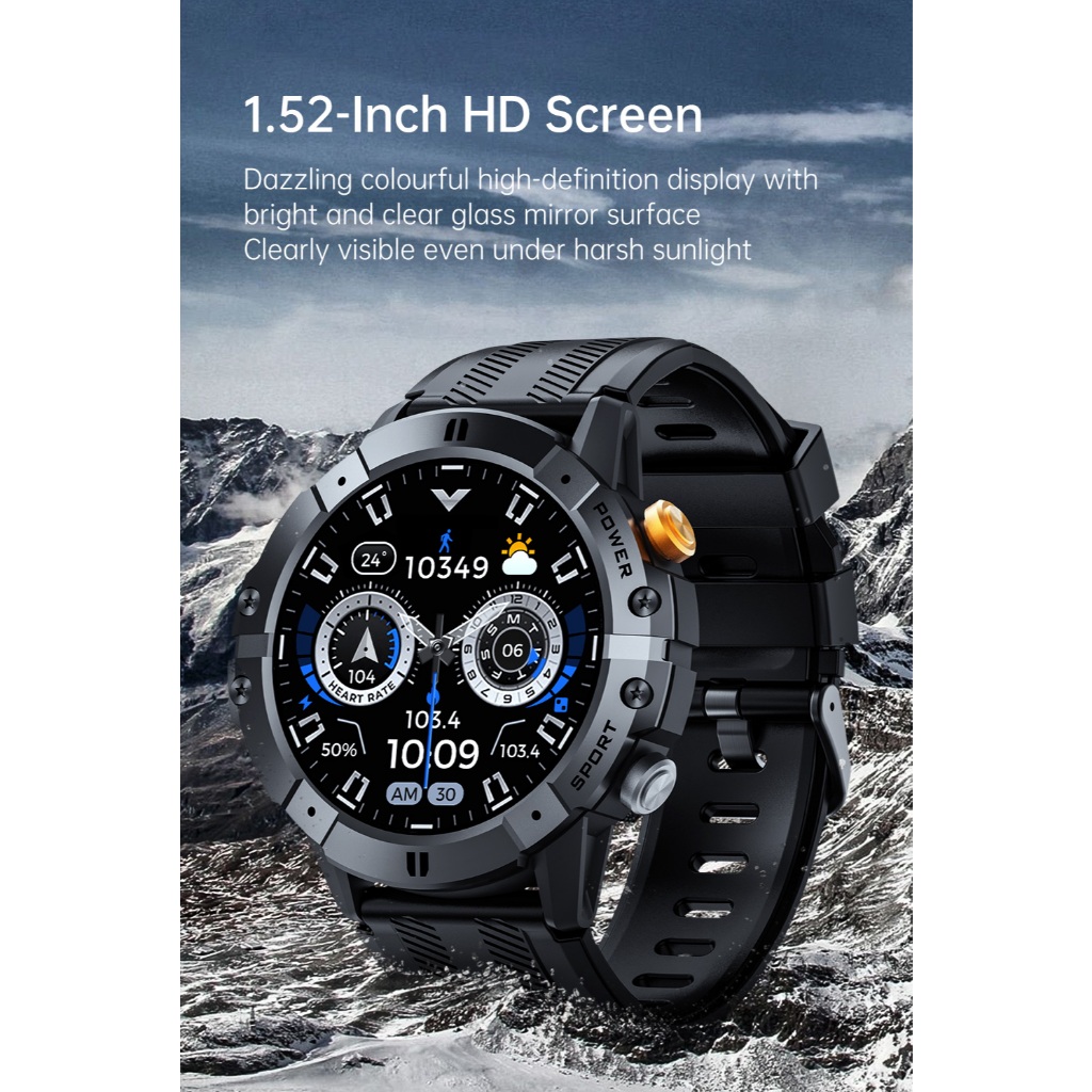 2026 OUTDOOR SPORT SMART WATCH AI CHATGPT FUNCTION ANTI-SHOCK LONG BATTERY BLUETOOH CALLS