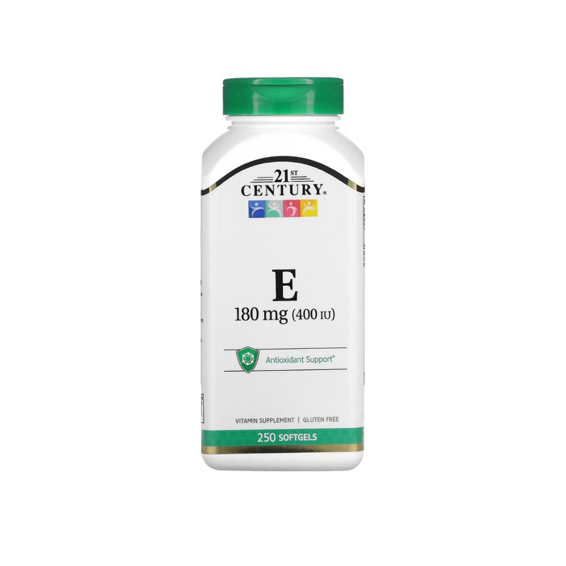 21st century vitamin e 180mg (400iu) 250 softgel
