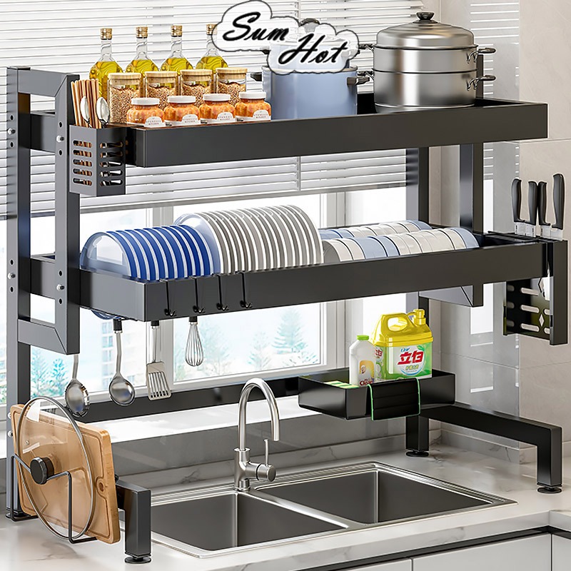 Rak Dapur Dish Rack Dish Drainer Kitchen Rak Sinki Rak Pinggan Mangkuk